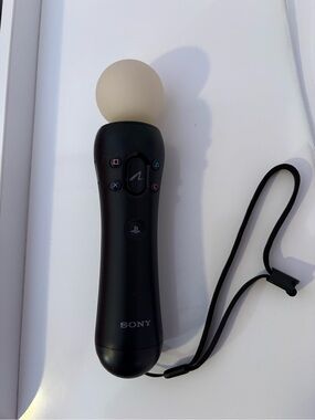 Sony PlayStation Move Motion Controller CECH-ZCM1U Black PS3 PS4 Tested Working
